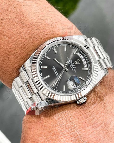 rolex day date 40 slate dial